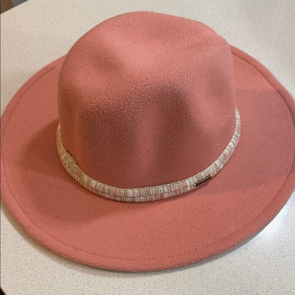 NWT Nine West Coral Women's Hat with Cream Band